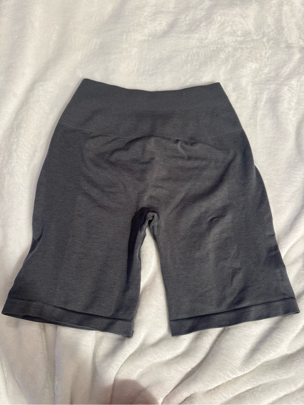 Women's Grey Alphalete High-Waist Biker Shorts
